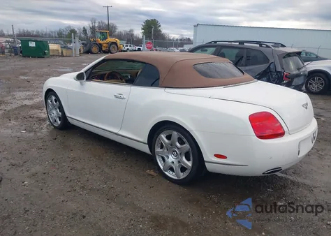 2008 Bentley Continental Gtc z USA, uszkodzony, nr VIN SCBDR33W98C051423